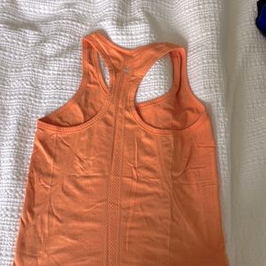 Lululemon orange racer back tank